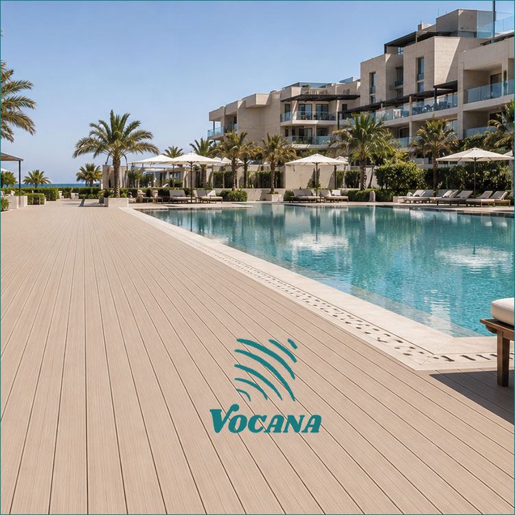 Біля басейну WPC Decking ОАЕ|Готелі та курорти|Vocana